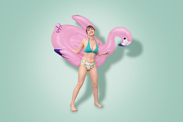 Aufblasbarer Flamingo 153 cm x 143 cm Bestway 41475