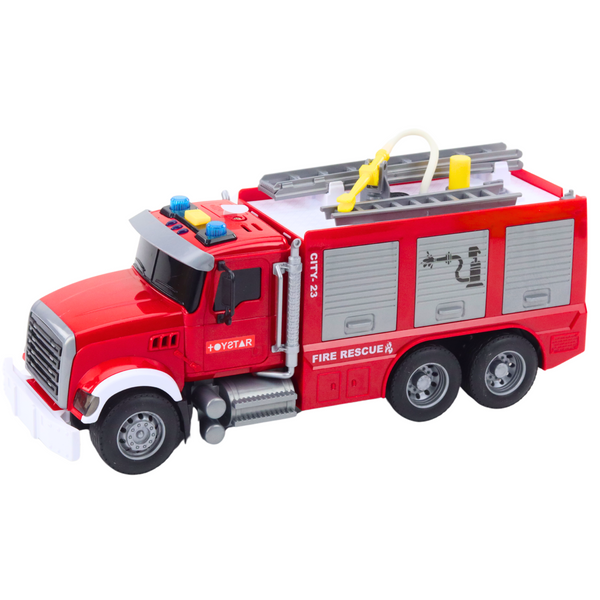 Fire Truck Water Lights Sounds Red 1:14