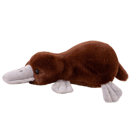 Plush Mascot Cuddly Toy Platypus Brown 32cm