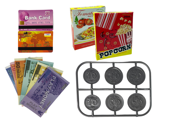 Kinder-Steuerkassen-Rechner-Gemüsekorb