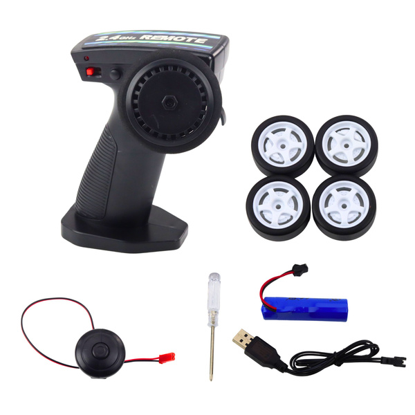 RC Sports Car with Illuminated Drift Body Orange