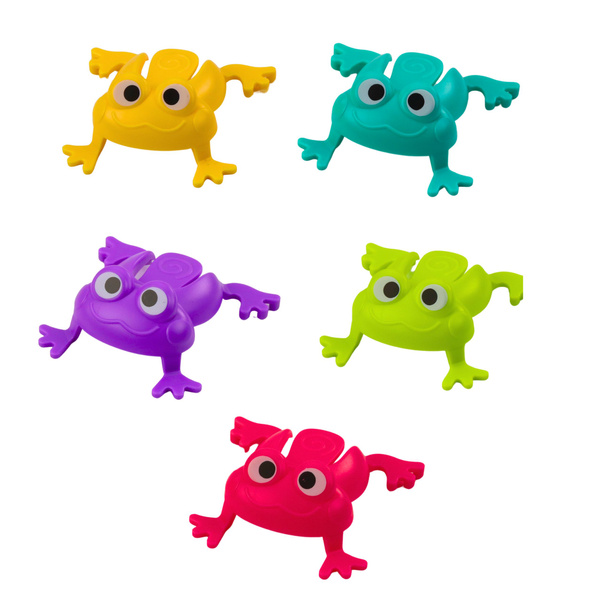 Jumping Frogs Arcade-Spiel, Behälter mit 15 Fröschen, Grün