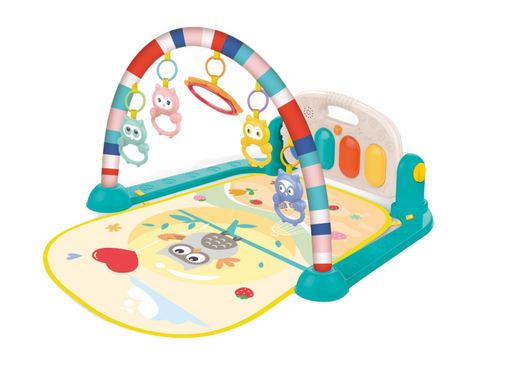 Gymnastikmatte für Babys, pädagogisches Klavier, Eulengeräusche