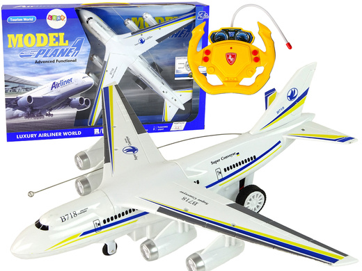 Ferngesteuertes RC-Passagierflugzeug Weiß