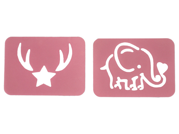 Beauty Set Nagellack, lose Glitzerschablonen