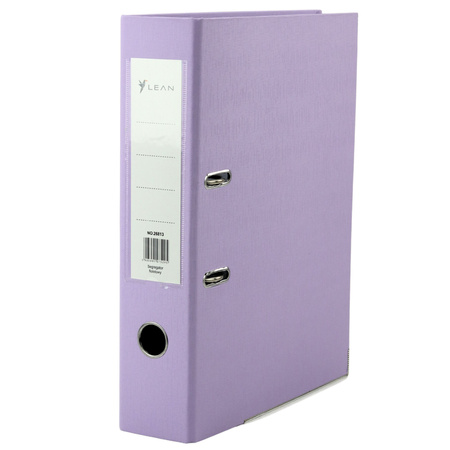 A4/80mm Document Binder with Lever Mechanism, Purple