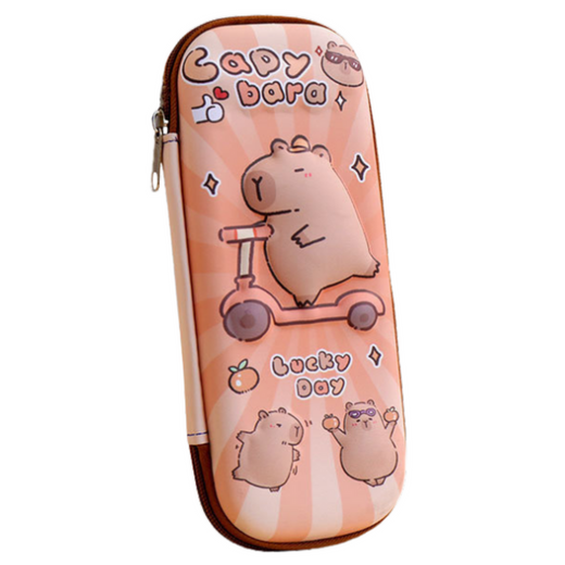 Pencil Case School Kit Capybara On A Scooter 23cm