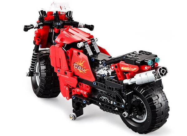 CADA Building Blocks Set Ferngesteuertes Motorrad 2.4G 484 Stück