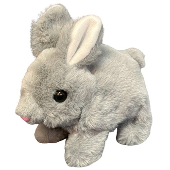 Plush Mascot Cuddly Toy Hare Rabbit Gray 18cm