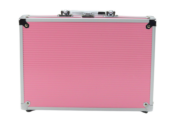 Beauty Set in a Suitcase Eyeshadow Brushes Nail Polish Pink