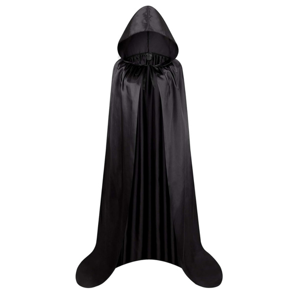 Hooded Cape Carnival Halloween Black 160cm