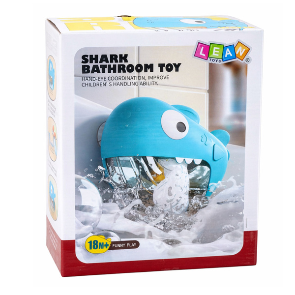 Schaummaschine für Haifisch-Badespielzeug, blau