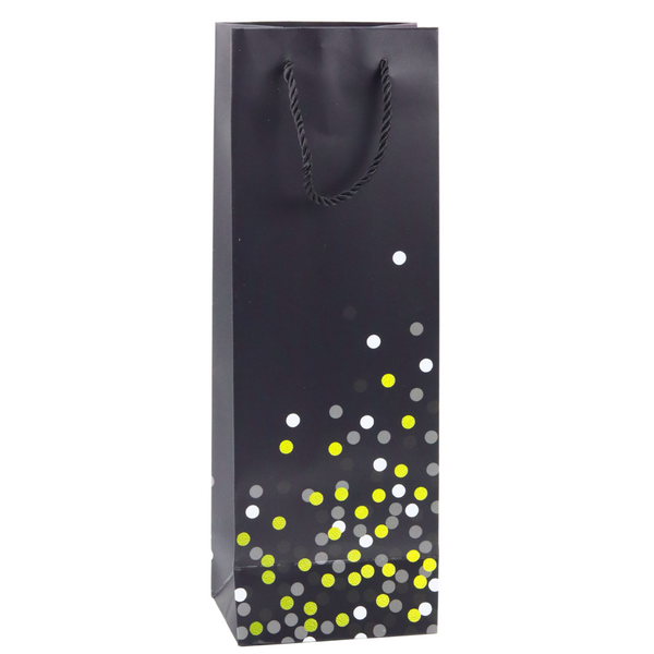 Wine Bottle Gift Bag Polka Dots 36 x 12 x 9cm