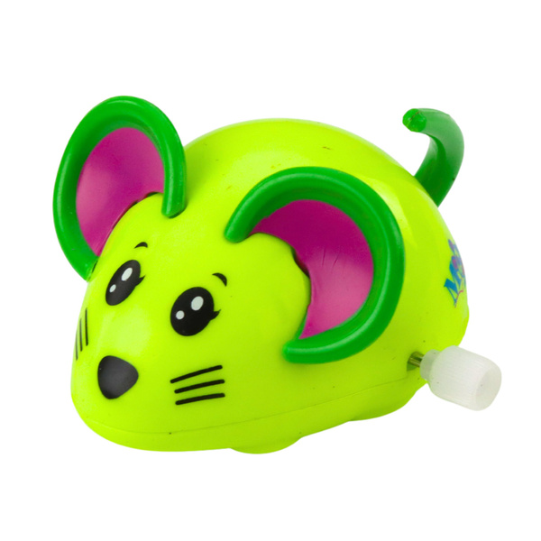 Wind-up Mouse, Drives, Moves Tail, 8cm, Mix Color
