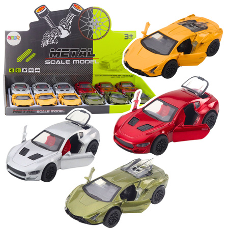 Metal Sports Car With Motorized Lights Sounds Mix