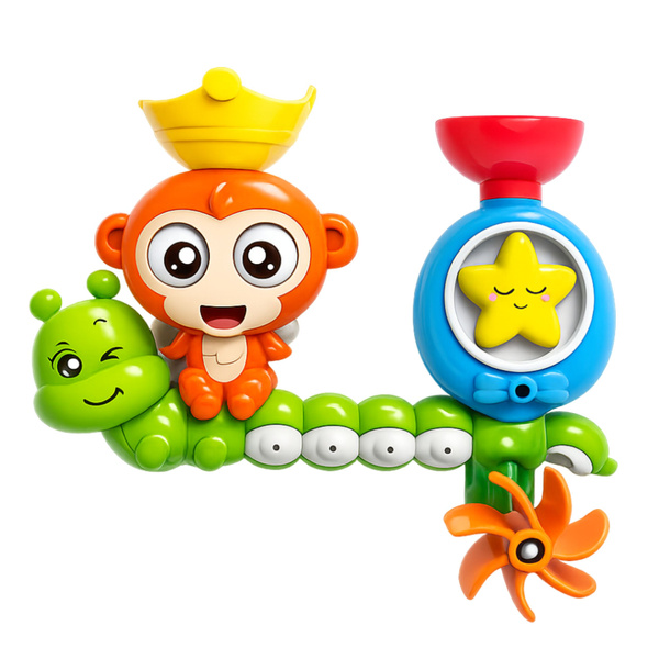 Water Bath Toy Monkey Caterpillar Cup Suction Cups