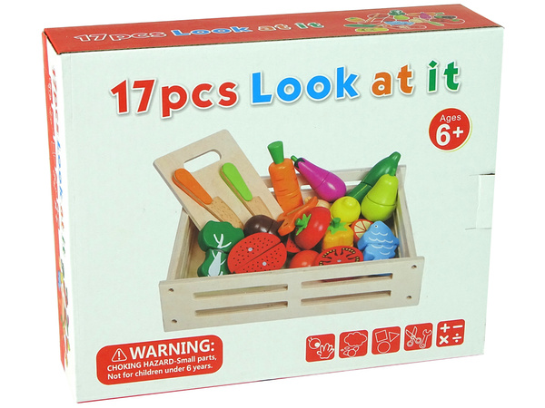 Wooden Fruit and Vegetable Chopping Set