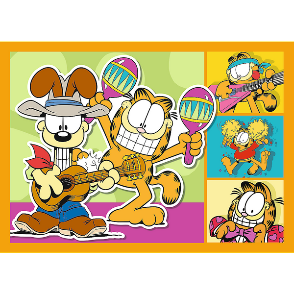 Puzzle 4-in-1 – Garfield liebt Lasagne – Trefl 34673