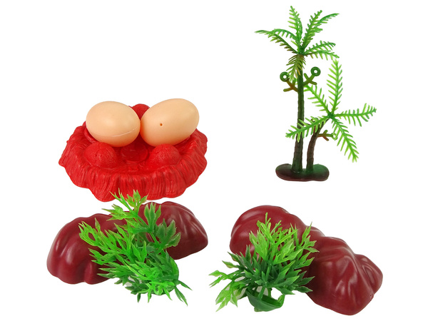 Set Dinosaurierfiguren mit Zubehör 15-teilig