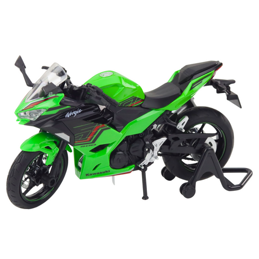Sports Motorcycle Metal Lights Sounds Green 1:12