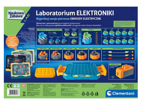 Science Fun Electronics Laboratory Polish Language Clementoni 50727