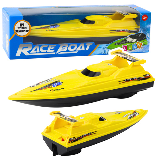 Boat Motorboat Floating Yacht Battery Operated Yellow