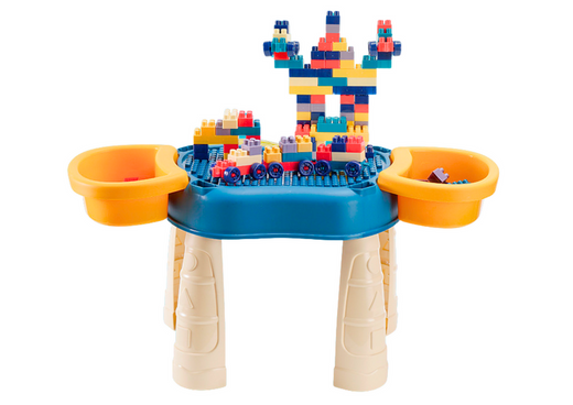 Multifunctional Table 4in1 Blocks Fishing Drawing Blue