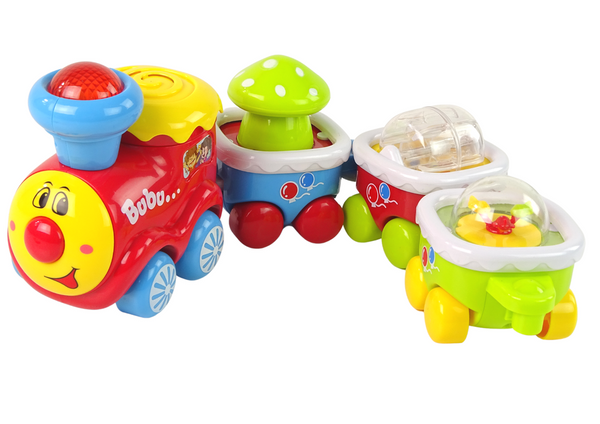 Colourful Educational Train for Toddlers Light and sound effects