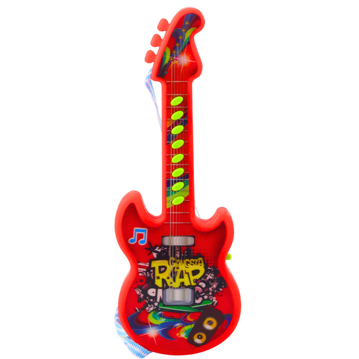 Electric Guitar For Kids Melodies Solmization Range Red 29cm