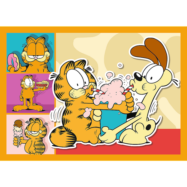 Puzzle 4-in-1 – Garfield liebt Lasagne – Trefl 34673