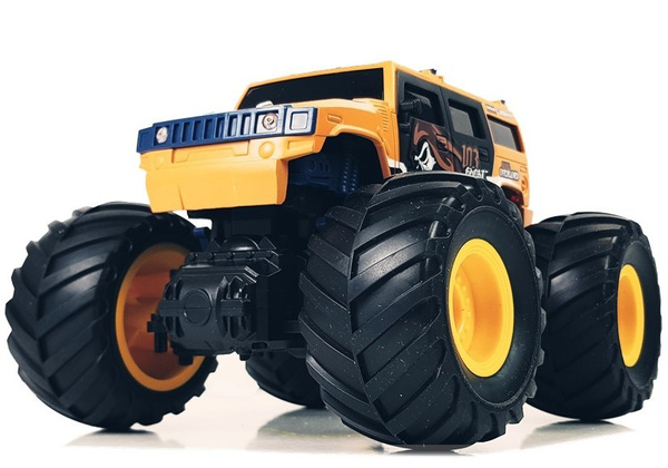 Huge Wheels Bigfoot Remote Control 2.4G 1:18 Gelb