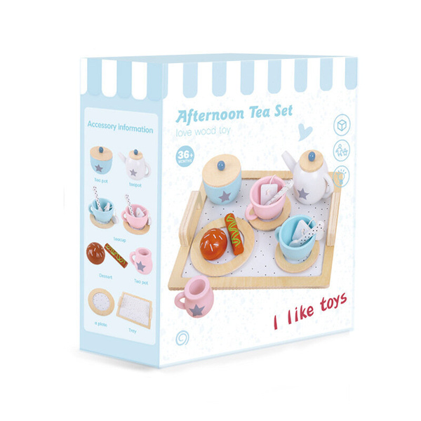 Coffee Tea Wooden Set Small Household Appliances Cookies