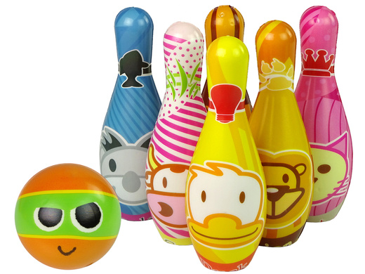 Soft Bowling Set 6 Stück Bunte Zahlen Kugel