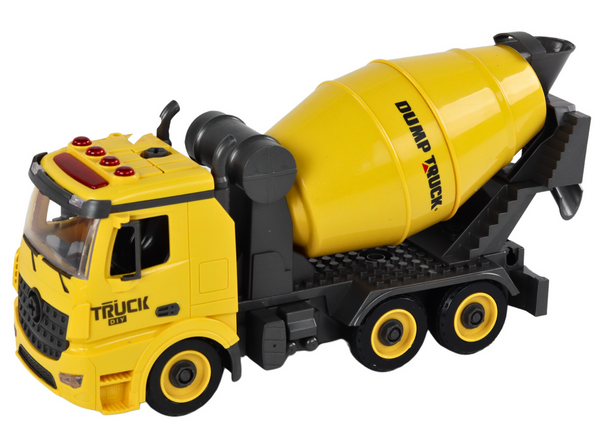 Construction Vehicles Sound Light 1:12 DIY Concrete Mixer Crane Excavator