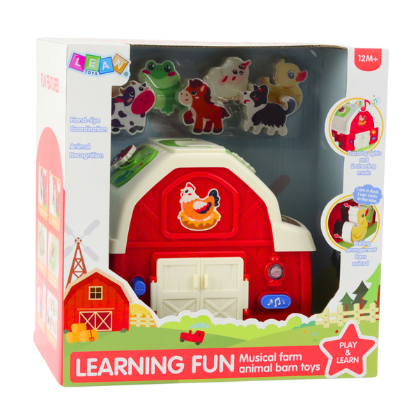 Interactive Farmhouse Musical Barn with Animals Lights Sounds