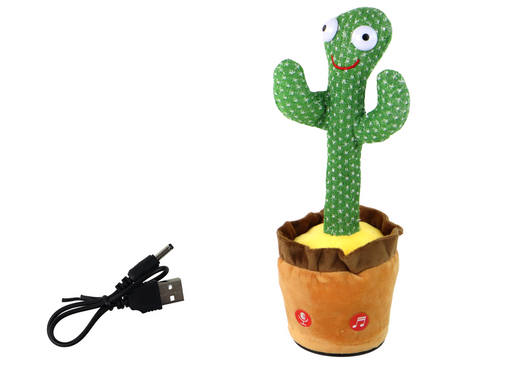 Dancing Cactus Playing and Glowing Interactive Toy