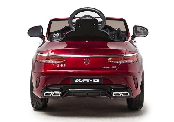 Mercedes S63 Electric Ride On Car - Red Painting