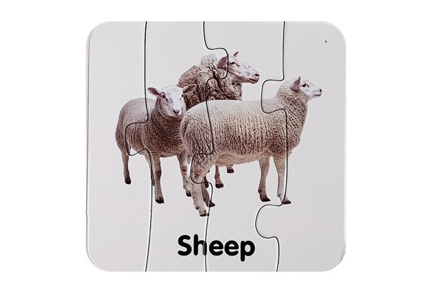 Educational Puzzle Wild Animals Puzzle 10 English Connections