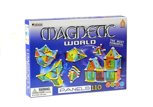 Magnetic World Series Panels 110 PCS Creative Magnetic Educational Toy