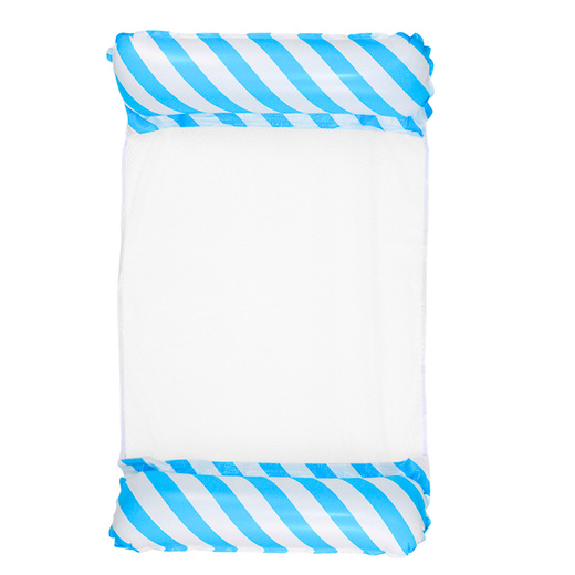 Aufblasbare Wasserhängematte Matratze Liegestuhl Weiß und Blau 120x70cm