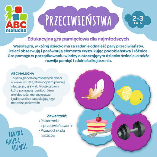 Gra edukacyjna dla dzieci Przeciwieństwa ABC Malucha Trefl 01943