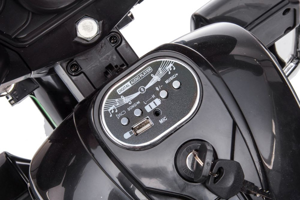 Goldwing NEL-R1800GS Three-Wheeled Battery Motorcycle Black