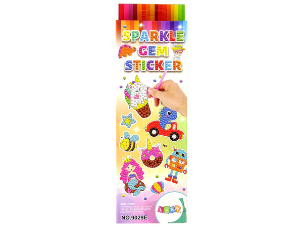 Diamant-Stickerset Dinosaurier Mosaik