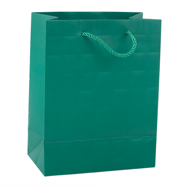 Elegant Embossed Squares Gift Bag 23 x 18 x 10.5 cm