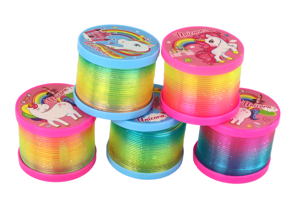 Rainbow Spring With Light Effect Unicorn Theme