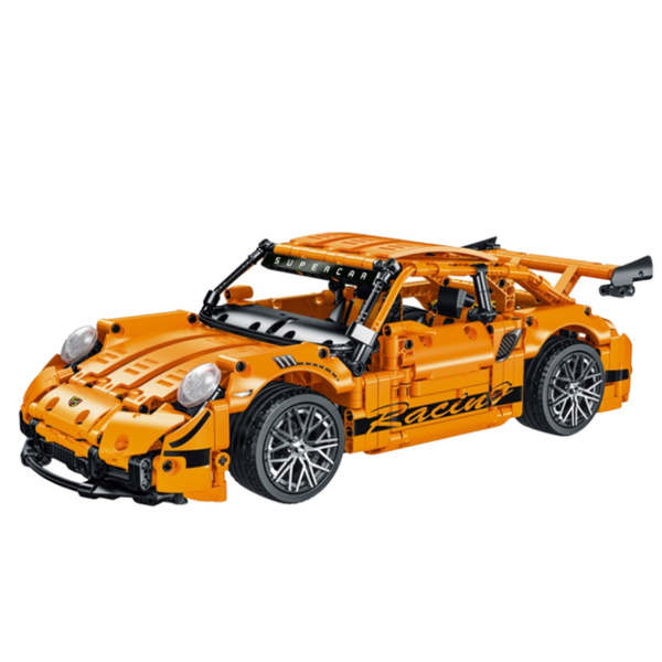 GT Rennwagen Bausteine Orange 1:14 1268 Stk.