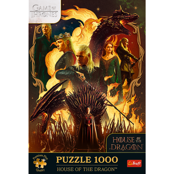 Puzzle – 1000 Premium Plus – Drachenkönig Trefl 12068