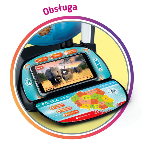 Interaktiver Eduglobus Exploreglobe Polnische Sprache Clementoni 50848
