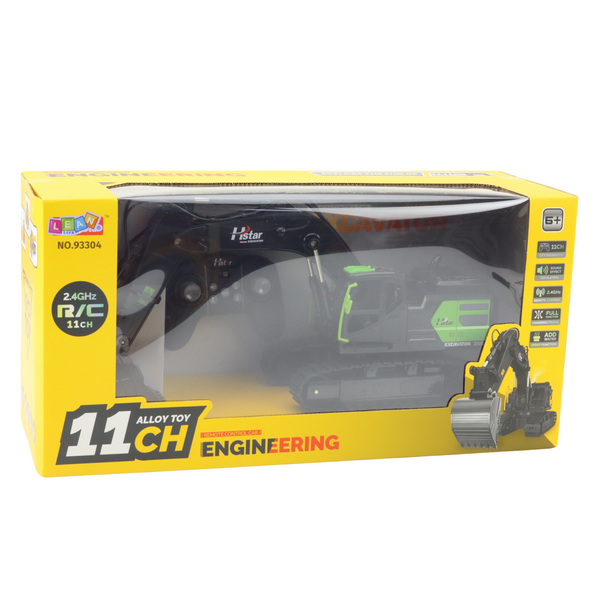 Remote Control Crawler Excavator 2.4G 11CH Black