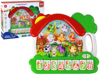 Organ Piano Animals for Learning English Educational Panel